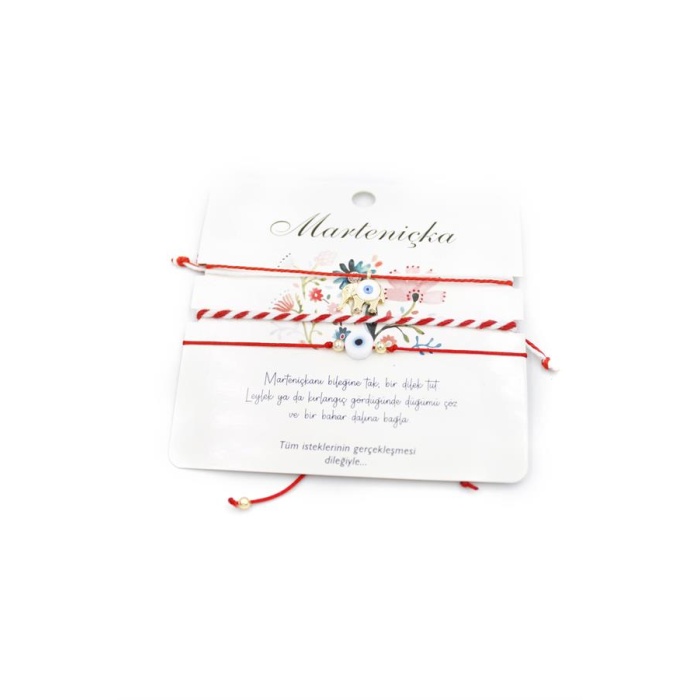 Fil Marteniçka Bileklik - Kırmızı