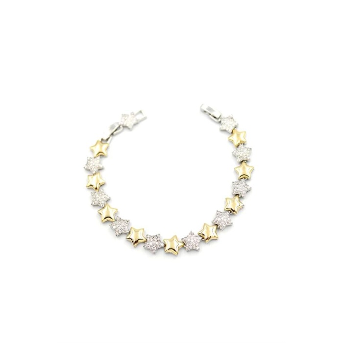 Zirkon Taşlı Yıldız Bileklik - ÇOK RENKLİ