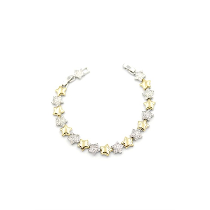 Zirkon Taşlı Yıldız Bileklik - ÇOK RENKLİ
