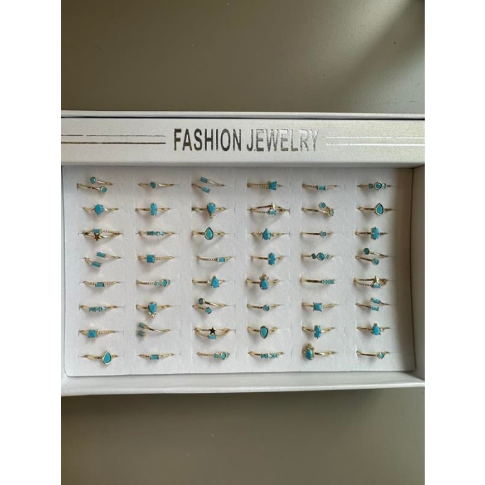 48li Taşlı Yüzük - Altın