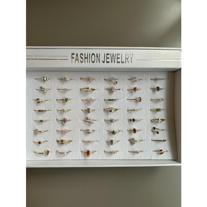 48li Taşlı Yüzük - Altın