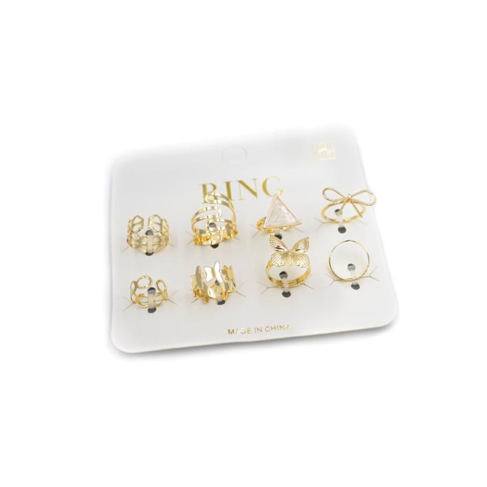 Çoklu Yüzük Seti - Altın