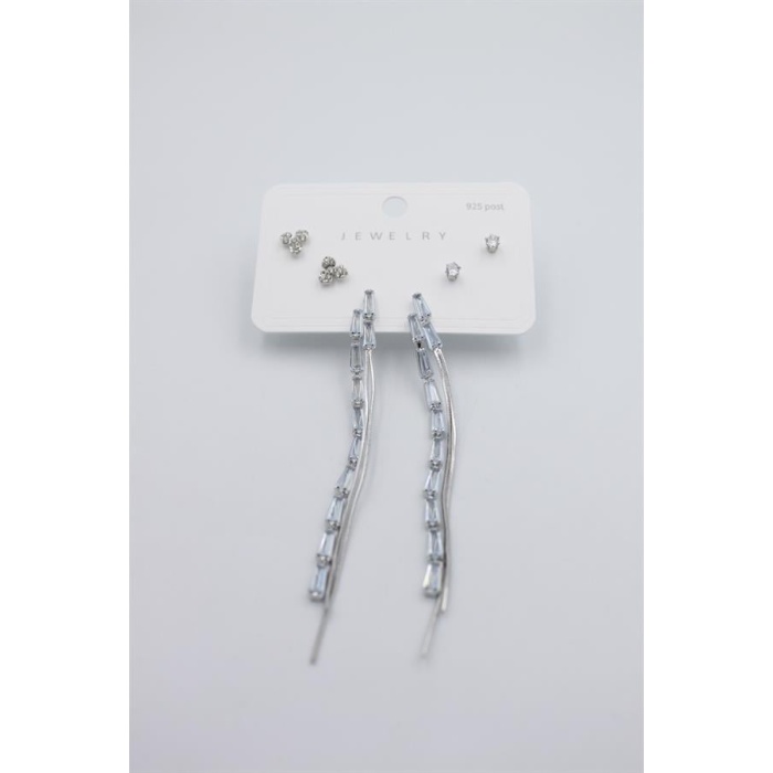 Çoklu Set Küpe - Gümüş