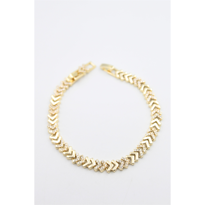 Taşlı Bileklik - Altın