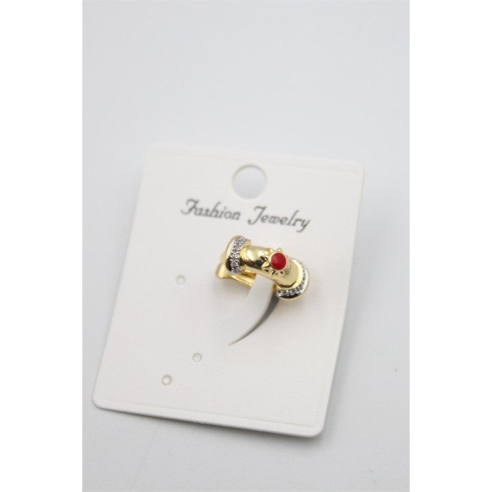 Taşlı Kıkırdak Küpe - Altın