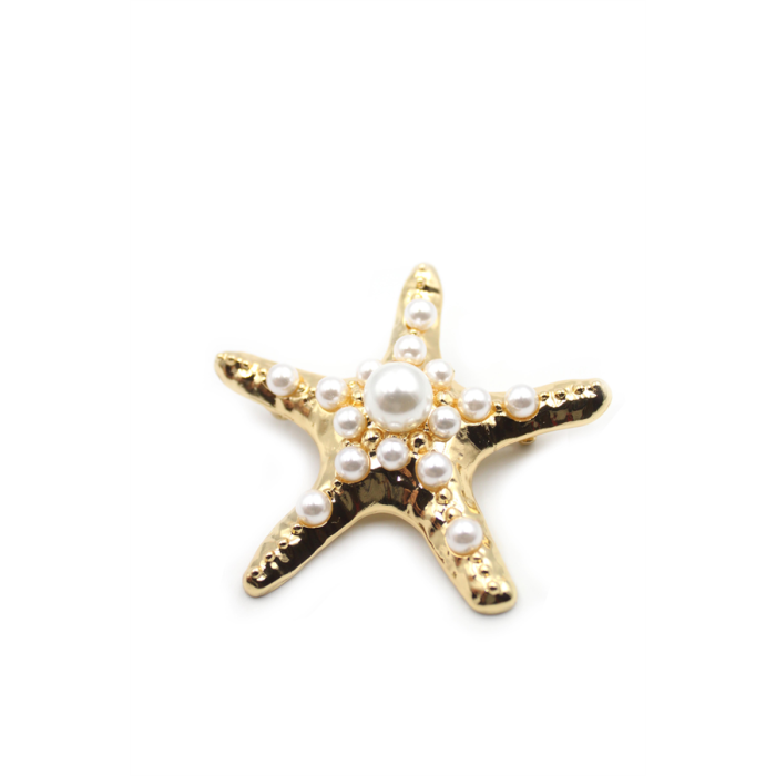 Deniz Yıldızı Broş - Altın