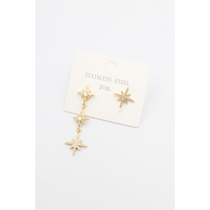 Kuzey Yıldızı Küpe - Altın