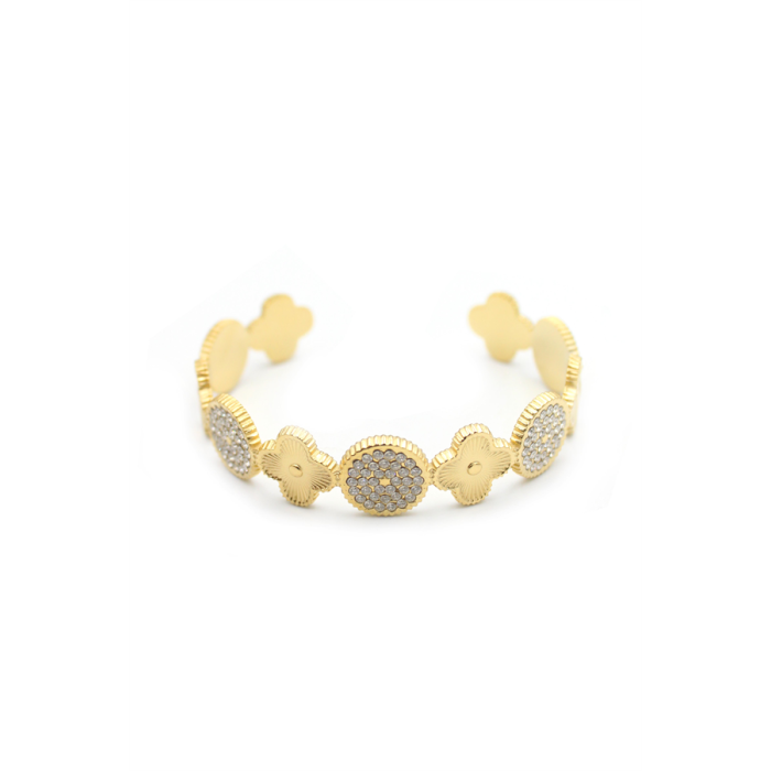 Vc Yonca Bileklik - Altın
