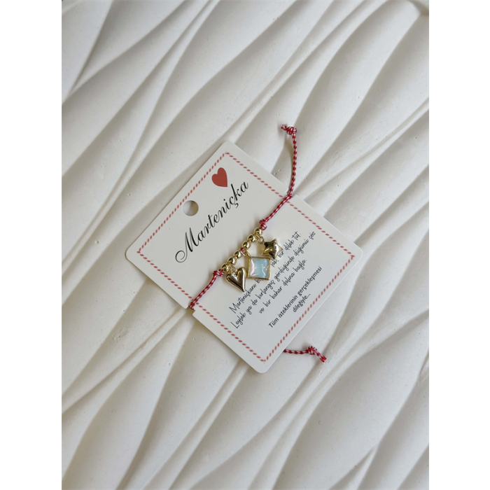 Marteniçka İp Bileklik - Kırmızı