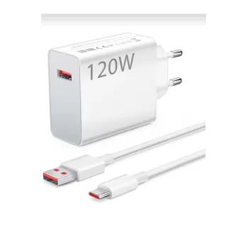 120 Watt Orijinal Hızlı Çift Turbo saliseli Şarj Seti