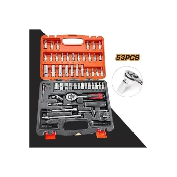 Cr-v Max 1/4 Cırcırlı 53 Parça Lokma Anahtar Takımı Bits Uç Seti Tam Set