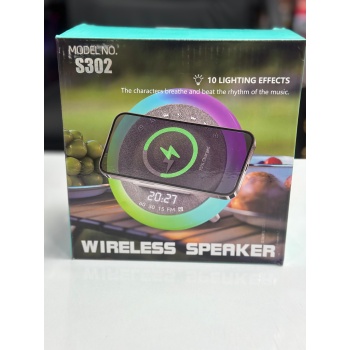 Kablosuz Hoparlör (Model No: S302)  Kablosuz Şarj Özelliği