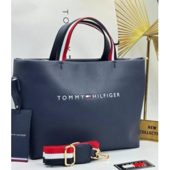 Tommy Hilfiger Kdın Çantası Laçivert Beyaz Renk