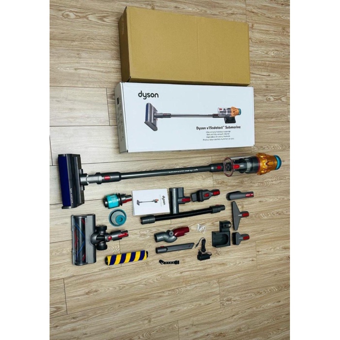 Dyson V15s Detect Yurtdışı Submarine ıslak ve kuru temizleme özellikli kablosuz süpürge
