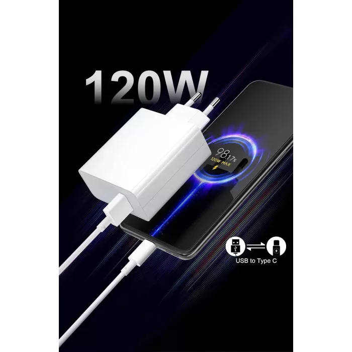 120 Watt Orijinal Hızlı Çift Turbo saliseli Şarj Seti