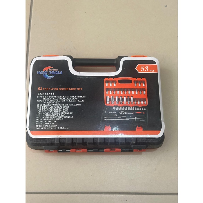 Cr-v Max 1/4 Cırcırlı 53 Parça Lokma Anahtar Takımı Bits Uç Seti Tam Set