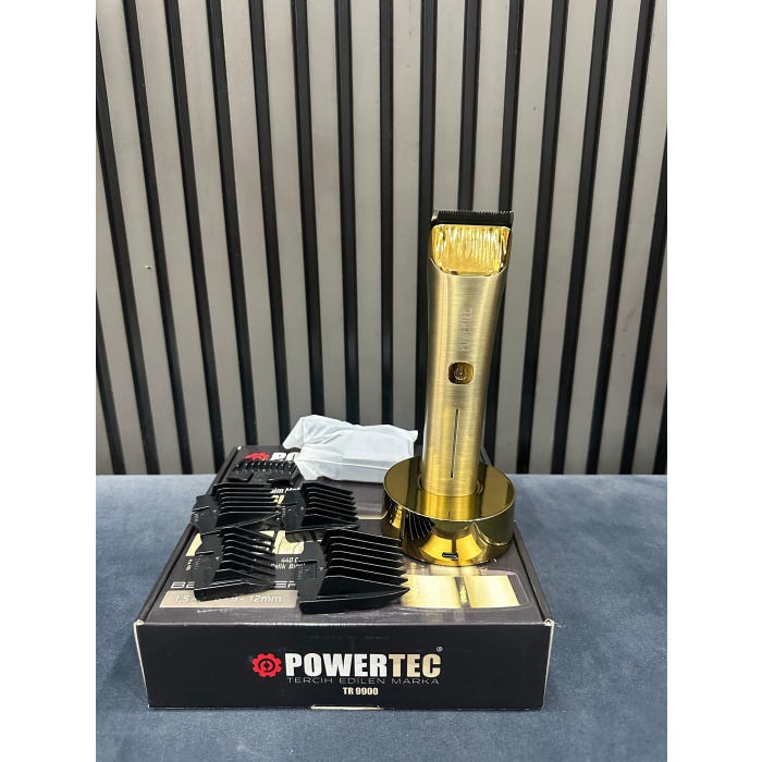 Powertec TR9900 Erkek Tıraş Makinası Altın Rengi