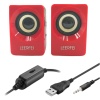 N62 1+1 Multimedia USB ve Jacklı Mini Hoparlör Yüksek Stereo Ses Sistemi (4434)
