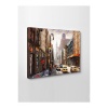 Kanvas Tablo Sokak Yağlı Boya (Yatak Odası Su) Led Işıklı - 70 x 100 cm