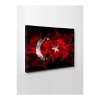 Kanvas Tablo Türk Bayrağı (Kırmızı Beyaz) Led Işıklı - 70 x 100 cm