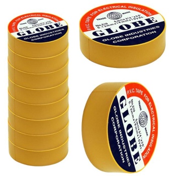 Globe 0.13Mmx19Mm İzole Bant 10lu Sarı