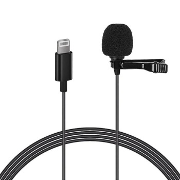 Magicvoice JH-041 Cep Telefonu için Lightning Youtuber Yaka Mikrofonu