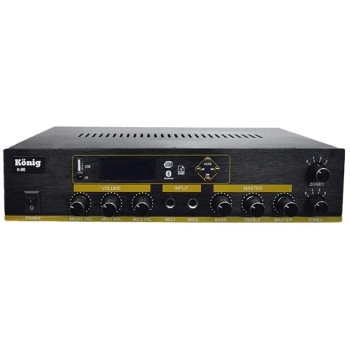 König K-90 2 Zonlu 100 Watt Usb-Bluetooth-2 Bölgeli 2 Mik. Giriş Trafolu Anfi