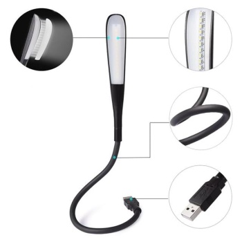 PowerMaster PM-24561 14 Ledli Siyah Esnek Usb Led Lamba