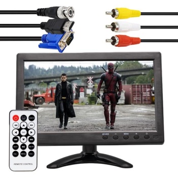 PowerMaster PM-6092 10.1 Çok Fonksiyonlu 1080P HD Araç Monitörü - HDMI/VGA/BNC/RCA/USB Girişli