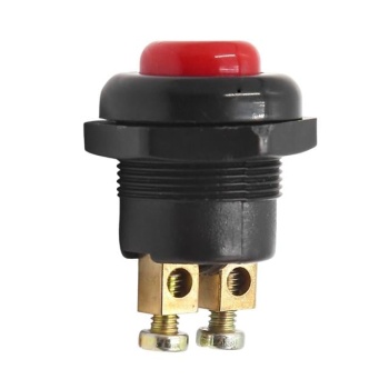 IC-180A-1 Plastik 22 Mm Kırmızı 2P Metal Marş - Korna Butonu