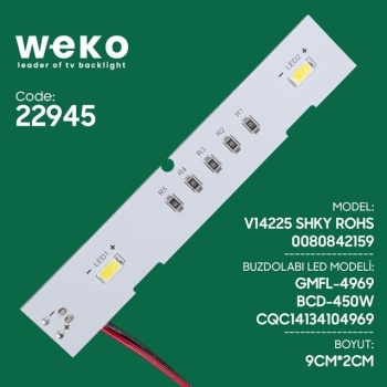 Buzdolabı İç Aydınlatma Ledi CQC14134104969 2 Çipli