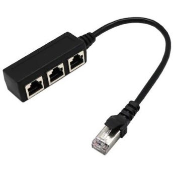 PowerMaster PM-25007 Ethernet RJ45 3lü Dağıtıcı Splitter