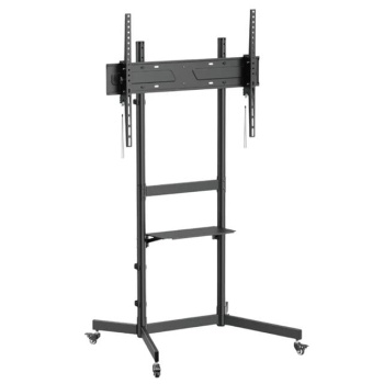 Vontech V1044VE 55-100 Uyumlu Tekerlekli Ayaklı Raflı LCD-LED TV Sehpası Standı