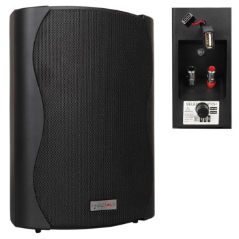 MagicVoice F-LHY6.5S 6.5 (16 CM) Hat Trafolu Duvar Tipi Sütun Hoparlör (30W RMS / 200W Peak - MP3 USB Uyumlu) - Siyah