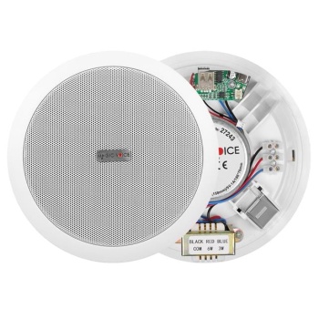 MagicVoice TPI-351 6 (16 CM) Hat Trafolu Alçıpan/Asma Tavan Tipi Hoparlör (6W RMS - MP3 USB Uyumlu) - Beyaz