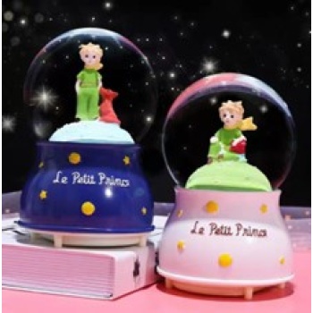 Küçük Prens Kar Küresi Işıklı Küçük Boy 6.5 cm