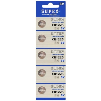 Supex CR1225 3 Volt Lityum Pil 5li Paket