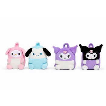 Peluş Kuromi My Melody ve Cinnamoroll Sırt Çantası