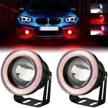 Magicvoice Mv-26299 Mercekli 12-80V Metal 2Li Kırmızı Angel Sis Farı