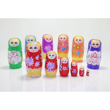 6lı Ahşap Matruşka Seti