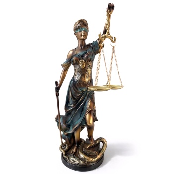 55x17 cm Polyester Adalet Biblosu