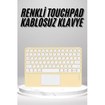 Touchpad Uyumlu Bluetooth Klavye Slim Kablosuz Wifi Q Klavye