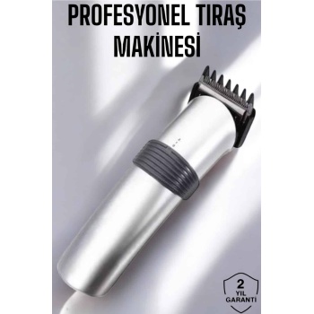 Erkeklere Özel Şarjlı Saç ve Sakal Kesme Tıraş Makinesi Seti