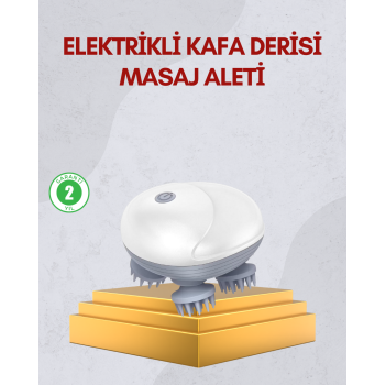 Kablosuz Kafa ve Vücut Masaj Aleti Taşınabilir Tasarım