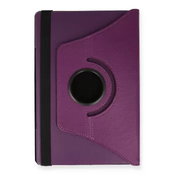 Newface Lenovo M10 FHD Plus X606F Kılıf 360 Tablet Deri Kılıf - Mürdüm