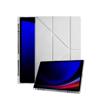 Newface Samsung Galaxy Tab A11 Plus Kalemlikli Mars Tablet Kılıfı - Gri