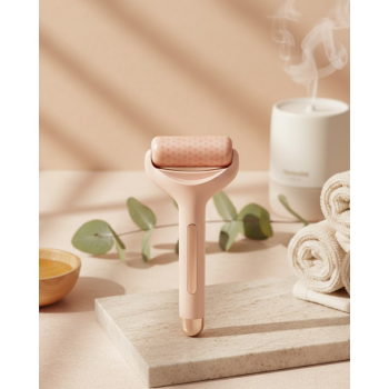 Soğuk Jel Başlıklı Buz Silindiri Yüz Masaj ve Bakım Aleti