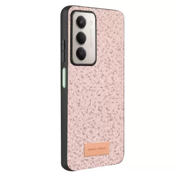 Onegif Xiaomi Redmi 15 4G Bright Simli Kapak - Pembe