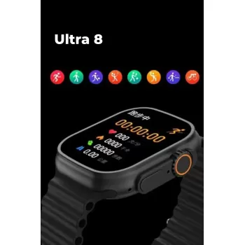 Joko Ultra 8 2.1 inç IPS Ekran Konuşma ve NFC Özellikli Akıllı Saat - Gümüş