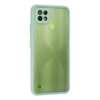 Newface Realme C21 Kılıf Montreal Silikon Kapak - Turkuaz